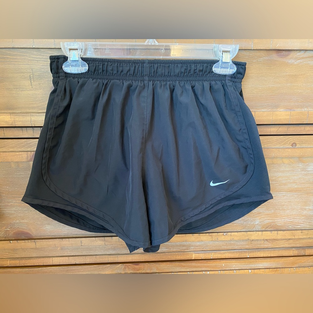 Nike Black Athletic Shorts with Elastic Waistband and Breathable Material